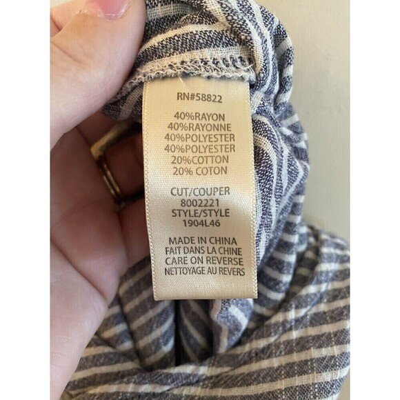 Max Studio Striped Romper Sz. XS - Picture 4 of 5